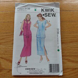 Vintage Tops & Skirts Sewing Pattern XS-XL UNCUT Kwik Sew 3139 Easy
